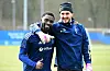 Marko Johansson (hier mit Stephan Ambrosius) kam beim HSV ebenso wenig zum Zug wie jetzt in Bochum.