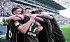St. Pauli-Profis Jubeln am Millerntor