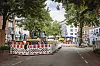 Für die Baustelle an der Osterstraße wurde der gesamte Verkehr lahmgelegt.