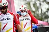Cofidis Fahrer mit Maske