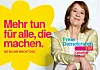 FDP Plakat mit lächelnder Frau