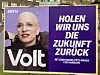 Wahlplakat der Partei Volt