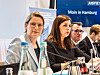 Stefanie Hubig und Anna Gallina eröffnen die Justizministerkonferenz in Hamburg.