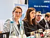 Stefanie Hubig und Anna Gallina eröffnen die Justizministerkonferenz in Hamburg.