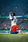 Bakery Jatta bejubelt sein Führungstor für den HSV.