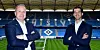 Freude im Volkspark: Die HSV-Vorstände Frank Wettstein (l.) und Jonas Boldt freuen sich über die Erteilung der Lizenz für die kommende Spielzeit.