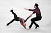 Eiskunstlauf-Duo in der Kür