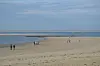 Ein fast leerer Strand auf Borkum