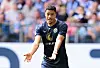 Jonas David beschwert sich auf dem Fußballplatz.