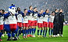 HSV-Profis feiern den Derby-Sieg gegen Werder Bremen