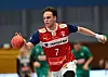 Leif Tissier läuft mit einem Handball.