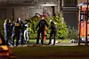 Polizeikräfte am Tatort in Langenhorn.