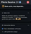 Das Tinderprofil von Flávia Saraiva