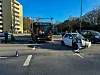 Die am Unfall beteiligten Fahrzeuge in Winterhude.