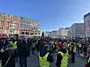 Demonstranten auf dem Gänsemarkt