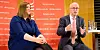 Bürgermeister Peter Tschentscher (SPD) und Grünen-Herausforderin Katharina Fegebank im Wahl-Duell in Hamburg.