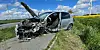 Die Fahrerin des VW Golf wurde bei dem Unfall schwer verletzt.