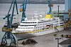 Kreuzfahrtschiff „MS Hamburg“ in Stralsund