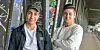 Berkay (18) und Davis (17), wollen mit 'MyTaag' den Visitenkartenmarkt revolutionieren.