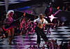 Doja Cat performt auf der Bühne der MTV Video Music Awards in der UBS Arena in Elmont.