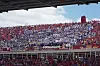 Bosnische Fans sitzen dicht gedrängt auf den Tribünen im Toronto Stadium beim WM-Spiel Kanada gegen Bosnien-Herzegowina.