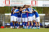 Hamburger SV U21 im Teamkreis vor dem Regionalliga-Nord-Spiel gegen FC Eintracht Norderstedt.