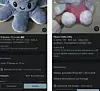 Zwei Handyanzeigen mit Plüschspielzeugen, darunter Oktopus und Hello Kitty.