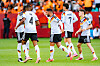 Undav, Nmecha, Kimmich und Havertz feiern den 1:1-Ausgleich für Deutschland in Toronto.