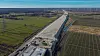 Die A26 ist aus Richtung Stade kommend schon weit auf Hamburger Land.