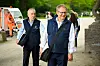 Rüdiger Siechau (l), der ehemalige und langjährige Geschäftsführer der Hamburger Stadtreinigung, und Ex-Umweltsenator Jens Kerstan (Grüne) im Mai 2024.