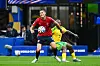 Patrik Schick von Tschechien kontrolliert den Ball gegen Südafrika im Atlanta Stadium.