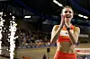 Femke Bol jubelt über den neuen Weltrekord