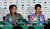 Hong Myung-bo und Son Heung-min bei Pressekonferenz vor WM-Spiel in Guadalajara