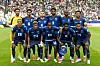 Kap-Verde-Team posiert vor dem FIFA-WM-Spiel gegen Saudi-Arabien im NRG Stadium in Houston.