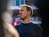 Julian Nagelsmann im Boston Stadium bei der deutschen Nationalhymne vor dem Spiel gegen Paraguay.