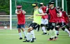 Natan Werner und Michael Loeffler spielen Blindenfußball für den FC St. Pauli in Hamburg.