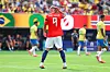 Erling Haaland von Norwegen im WM-Achtelfinale gegen Brasilien in East Rutherford.