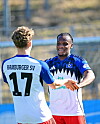 Niklas Tuppeck und Maurice Boakye jubeln nach dem 2:0 für Hamburger SV II gegen Altona 93.