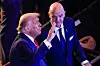 Donald Trump und Gianni Infantino bei der Auslosung zur Fußball-WM 2026 im Kennedy Center, Washington.