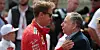 Ein Bild aus besseren Tagen: In Ferrari-Montur begrüßt Sebastian Vettel 2018 beim Grand Prix von Belgien den Rennsport-Boss Jean Todt