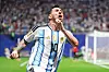 Lionel Messi jubelt nach seinem Tor im WM-Achtelfinale gegen Ägypten im Atlanta Stadium.