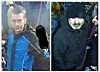 Zwei Männer in dunkler Kleidung in einer urbanen Umgebung, einer mit schwarzer Mütze und Bart.