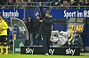 Jürgen Klopp gestikuliert an der Seitenlinie beim Spiel HSV gegen Borussia Dortmund in Hamburg.