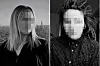 Zwei Porträts nebeneinander: links vor Skyline, rechts mit wildem Haar in gemusterter Kleidung.