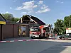 Das Dach des Netto-Supermarktes in Ratzeburg ist aus noch unbekannten Gründen eingestürzt.
