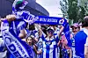 Fans von Deportivo A Coruna bejubeln die Rückkehr in die Primera Division.