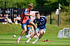 Louis Lemke und Nicolai Remberg beim Training des Hamburger SV in Helsingør.