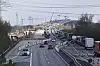 Baustelle der neuen Rader Hochbrücke der A7 über den Nord-Ostsee-Kanal bei Rendsburg.