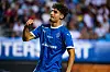 Martin Adeline von ESTAC Troyes jubelt nach dem Tor gegen Grenoble Foot 38.