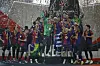 Der FC Barcelona nach gewinn der Supercopa